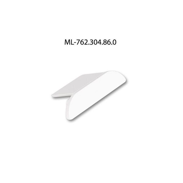 End cap for PX1 without hole, silver color, 1pc image 1