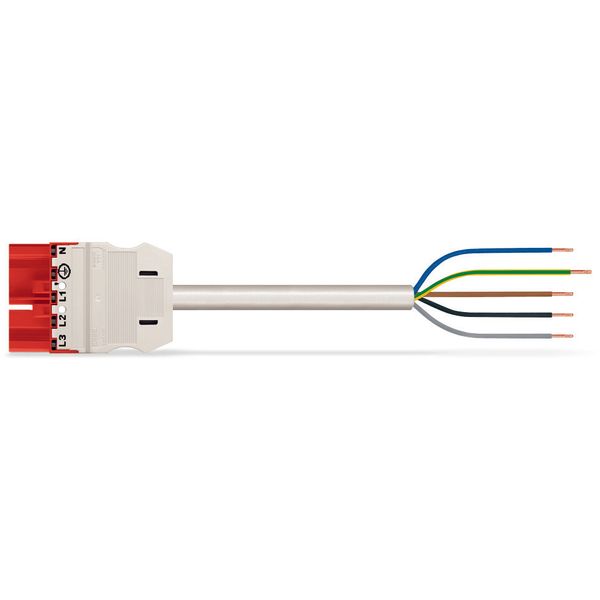 pre-assembled connecting cable;Eca;Plug/open-ended;red image 3