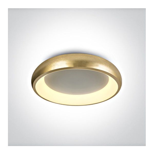 62134N/BGL/V BRUSHED GOLD PLAFO LED 30W CCTV IP20 230V DIM image 1