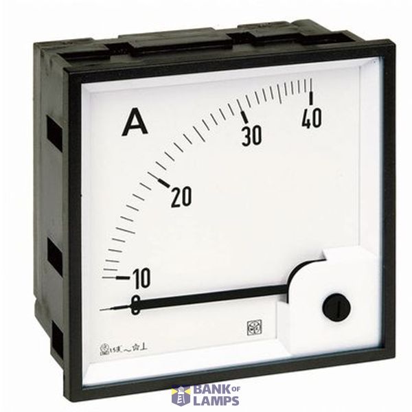 RQ72E - Ammeter AC (thermal-magnetic) - Dimension: 72x72mm - Connection: by CT - Current: 25/5A - Scale: 0÷In image 1