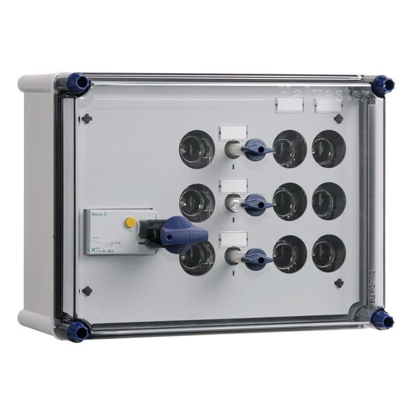 Light+power distribution enclosure RCCB 40A 30mA+busbar image 3