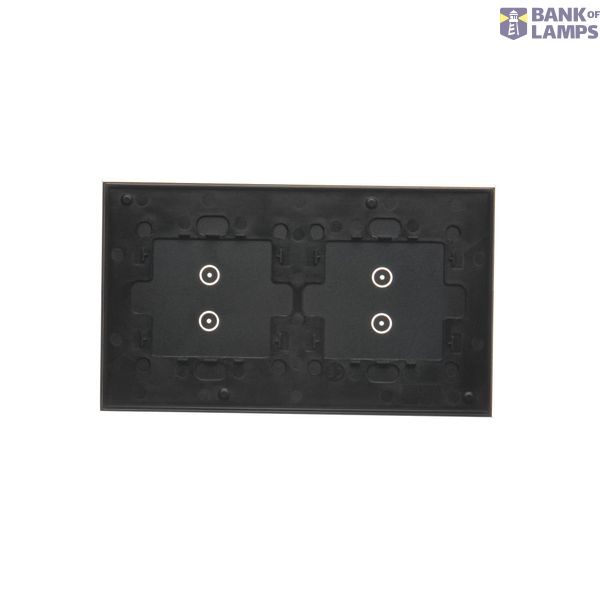 RJ12 single telephone socket, (module), black matt image 2