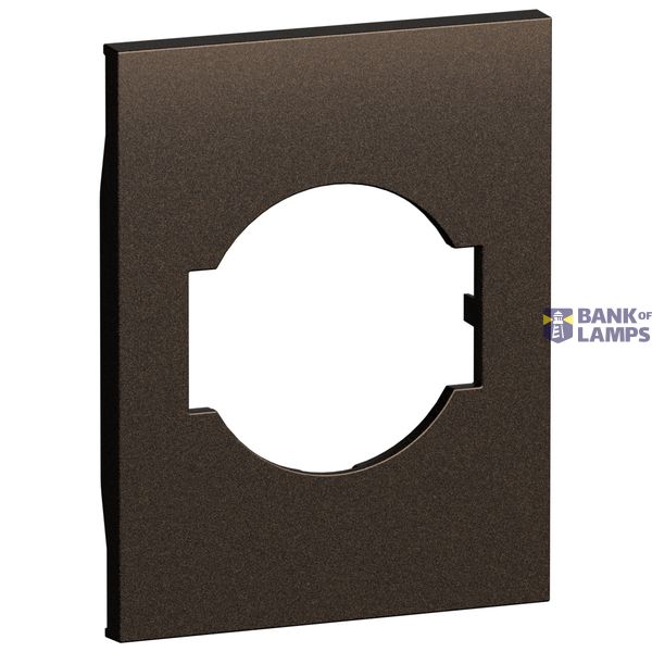 L.NOW - IT/GER SOCKET 10/16A COVER 3M BRONZE image 1