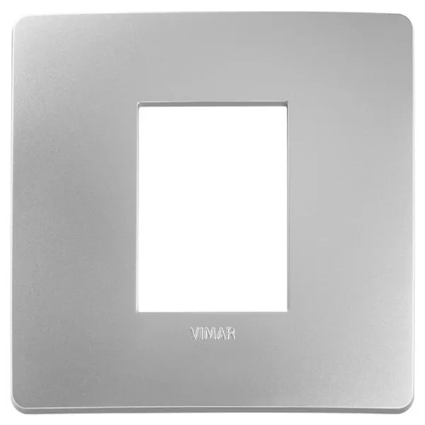 Plana Up 2M cover plate, silver image 1