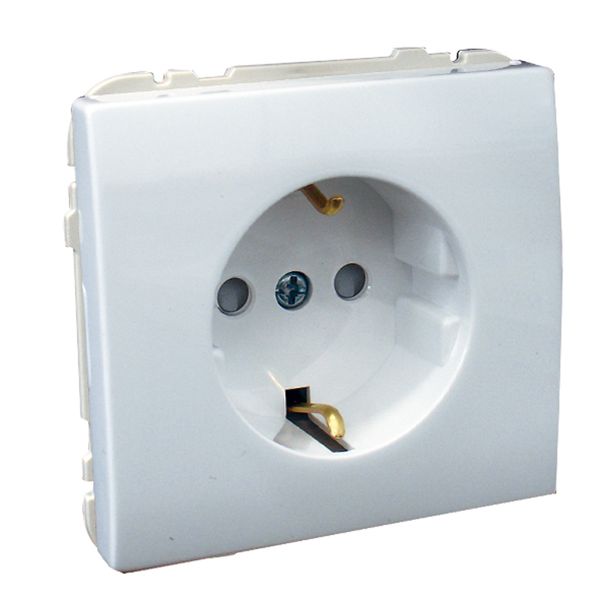 SAF EARTH SOCKET(SKO)W/SCREWLESS TERM WHITE image 1
