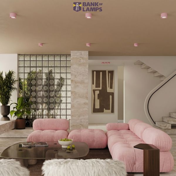 Ceiling lamp MODO 1 pink Gx53 image 4