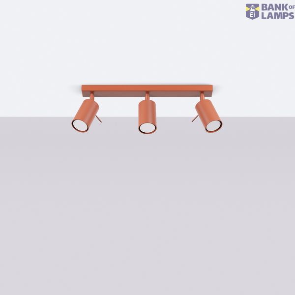 RING CEILING LAMP 3L RED OCHRE 3XGU10 image 9