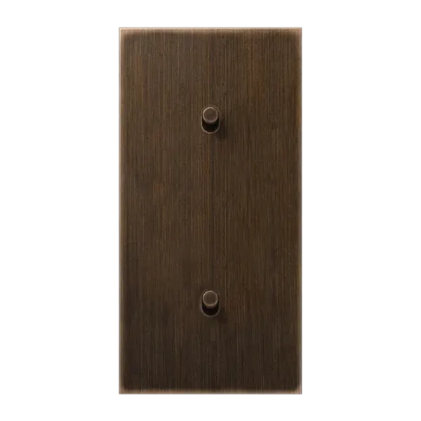 Centre plate 2-gang verti. 1+1 toggle image 1