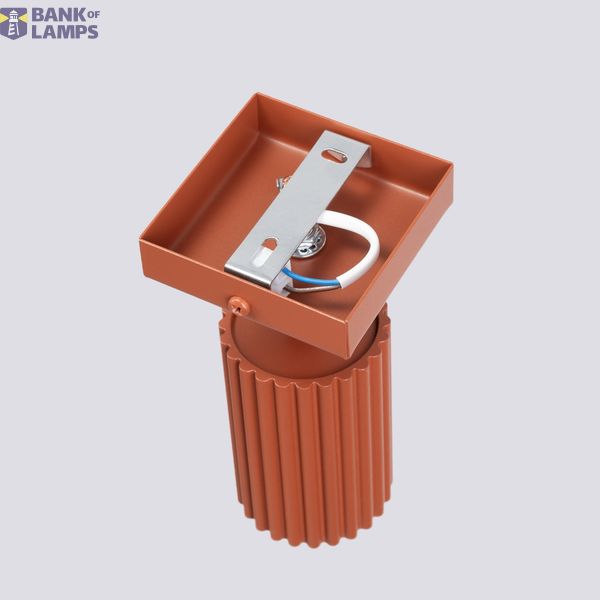 WALL Sconce LAMP WITH MOVABLE REFLECTOR, KARBON ORCHA FAMILY RED GU10 image 9