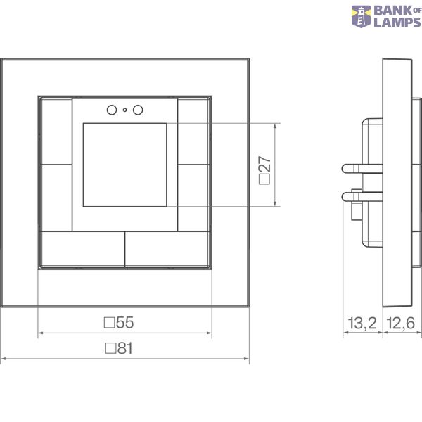 Room controller KNX Secure, TFT, bus connection, A.x/C.x, light white image 2