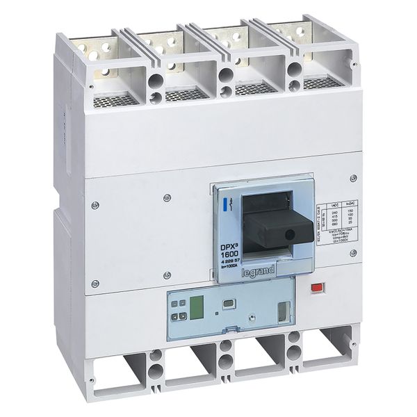 DPX³1600 power circuit breaker with electronic release S10 breaking capacity 100kA 400V~ - 4P - 1000A image 1