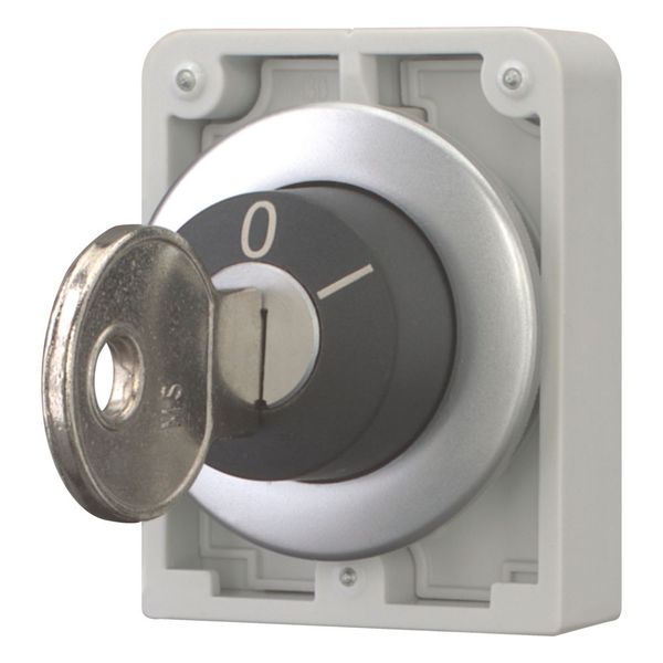 M30C-FWRS-MS3 Key-operated actuator, Flat Front, maintained, 2 positions, MS3, Key withdrawable: 0, I, Metal bezel image 6