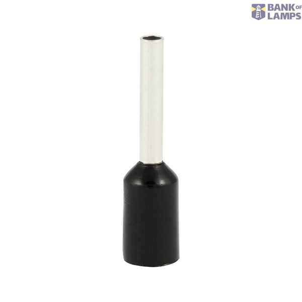 Single insulated sleeve terminal HI 0.75/8 black, Al/Cu image 1