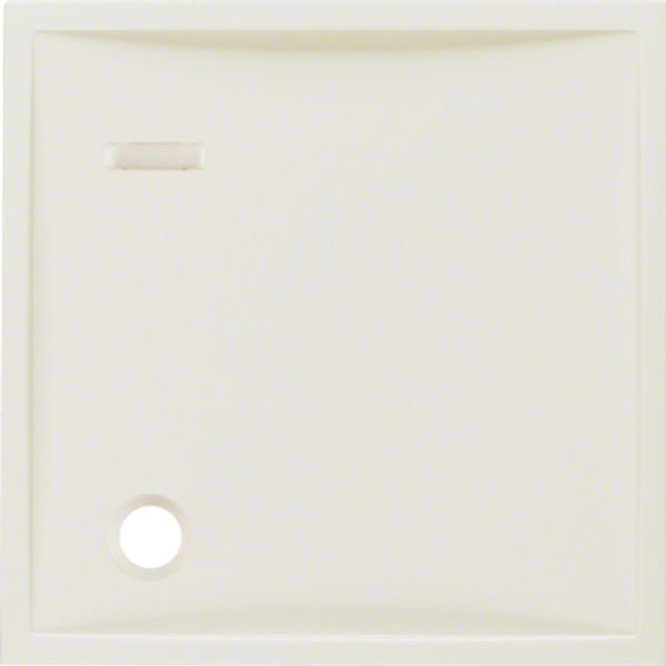 Center piece for pull button with lens, Berker S.1, cream, gloss image 1