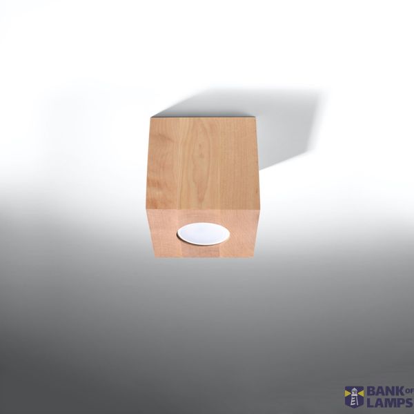SPOT QUAD NATURAL WOOD GU10 1X40W IP20 image 2