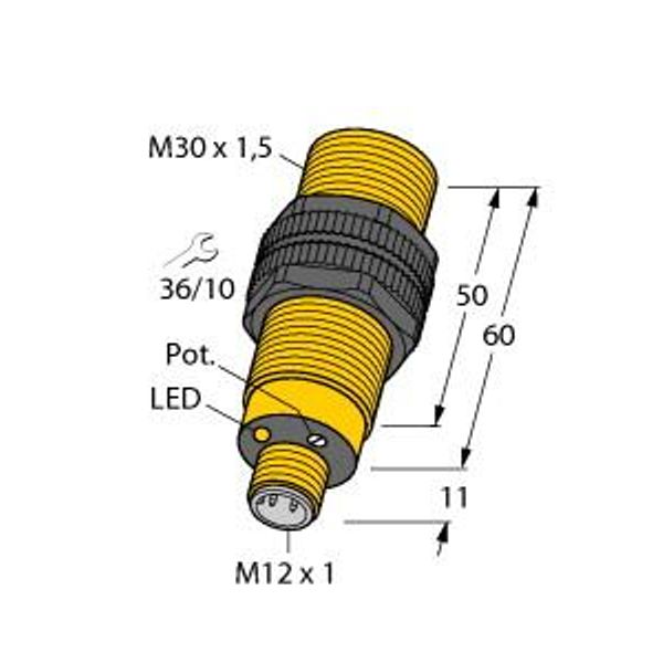 Capacitive Sensor   BC10-S30-VN4X-H1141 image 1