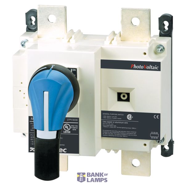 Load break switch body for photovoltaic 1000VDC, 250A, 2P, SIRCO PV UL image 1