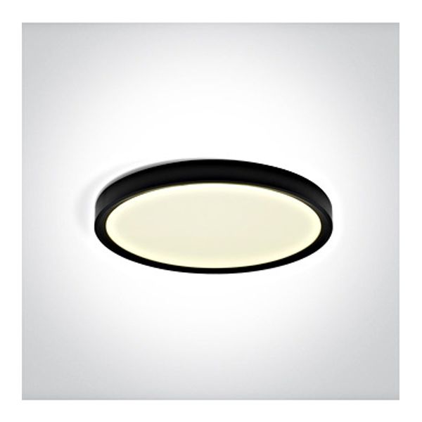 62006/B/V BLACK PLAFO 18W CCTV IP20 230V image 1