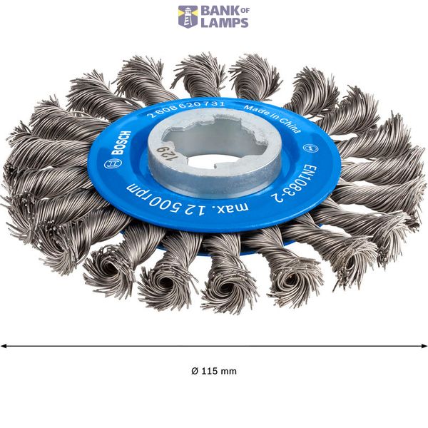 X-LOCK Wire wheels Knotted 115mm Steel 0.5mm image 2