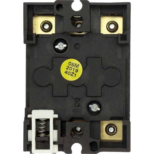 P1-25/V/SVB Main switch, P1, 25 A, rear mounting, 3 pole, Emergency switching off function, With red rotary handle and yellow locking ring, Lockable in the 0 (Off image 14