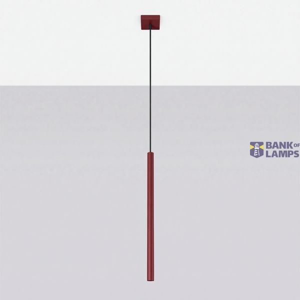 Pendant lamp PASTELO 1 burgundy image 6