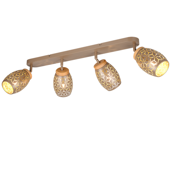 Bidar spotlight 4-pc E14 coffee brown image 1