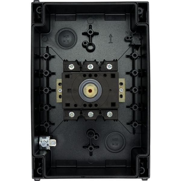 P3-63/I4/SVB-SW Main switch, P3, 63 A, surface mounting, 3 pole, STOP function, With black rotary handle and locking ring, Lockable in the 0 (Off) position image 53