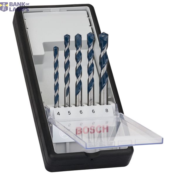 5-piece Robust Line CYL-5 concrete drill bit set 4; 5; 6; 6; 8 mm image 1