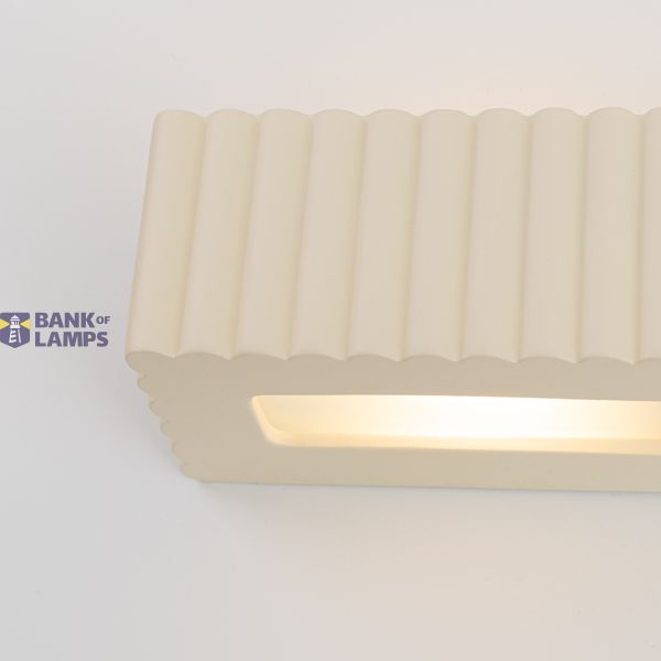 Wall lamp ceramic RIGATA beige image 4