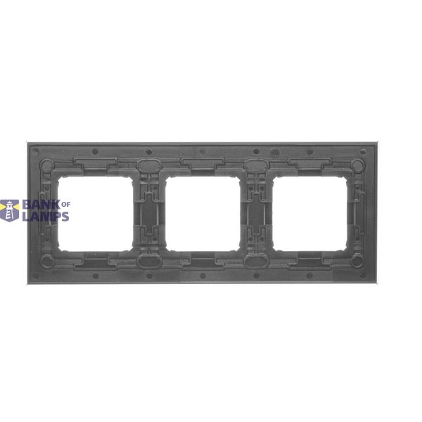 Quadruple loudspeaker socket, module, light gray matt image 1