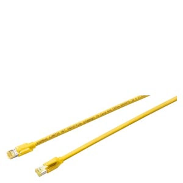 IE TP Cord RJ45/RJ45, 4x2, 2xRJ45 plugs 4x2, CAT6A, 25 m image 1