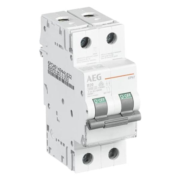 EP62 B06 Miniature Circuit Breaker - 2P - B - 6 A image 10