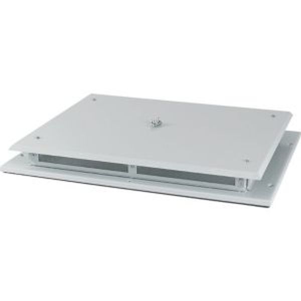XTSZPTAV4-W800 Top plate, ventilated, W=800mm, IP42, grey image 2
