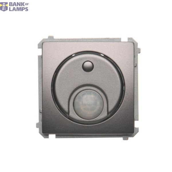 Switch with motion sensor, Inox, metallized image 1