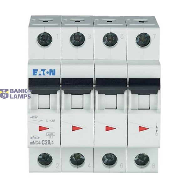 mMC4-C20/4 Eaton Moeller series xPole (Style 5) - mMC4/6/M MCB image 1