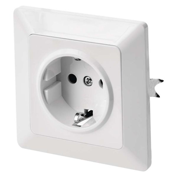 Socket SCHUKO, white image 1