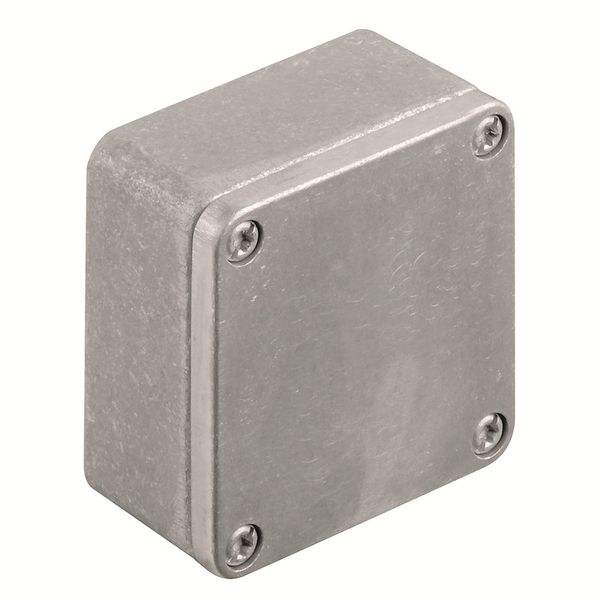 Klippon K (aluminium empty enclosure), Empty enclosure, Aluminium enclosure, Height: 64 mm, Width: 58 mm, Depth: 34 mm, Material: Aluminium AlSi12, untreated, silver image 1