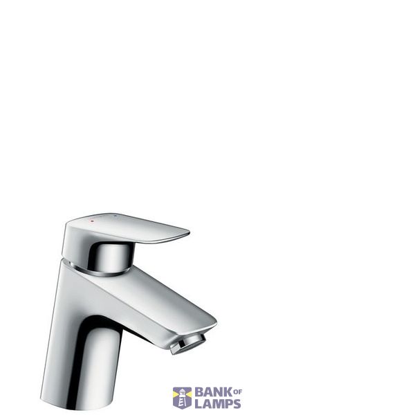 Logis 70 basin mixer without pop-up, chrome image 1