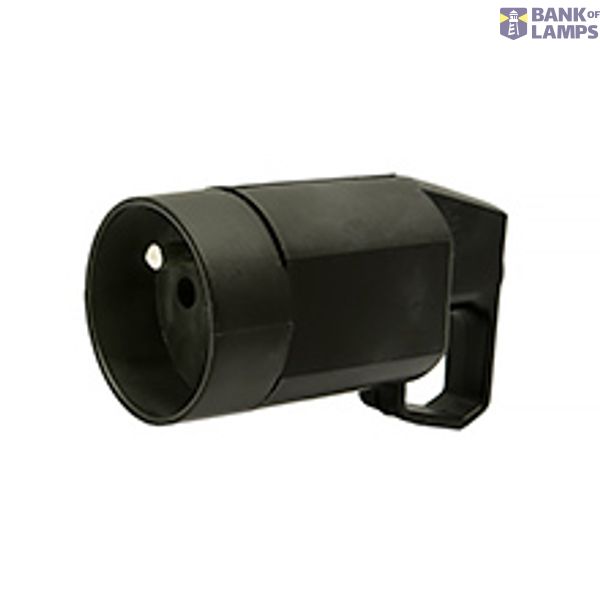 Single Socket with a handle 2P+Z 16A 250V IP20 black VGN 315-05 image 1