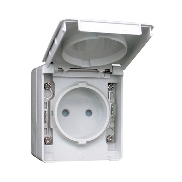 SAFETY SINGLE PHASE SOCKET GREY image 2