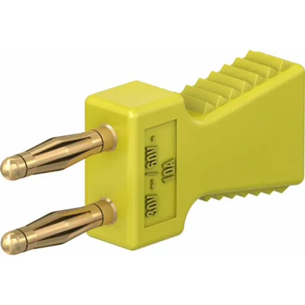 Jumper, pitch 6 mm, 60 V, 10 A, gold-plated, yellow, 63.9352-24 image 1