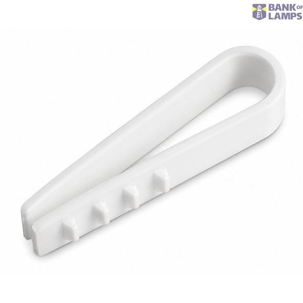 Dowel-clamp round D8 White (100 pcs.) image 1