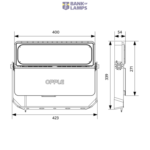 LEDFloodMo-P Re340-100W-840-AS image 4