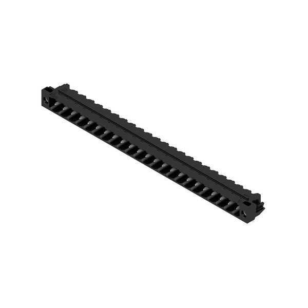 PCB plug-in connector, male header, Solder flange, THT solder connection, 5.08 mm, Number of poles: 23, 90°, Solder pin length (l): 3.2 mm, tinned, black, Box image 4