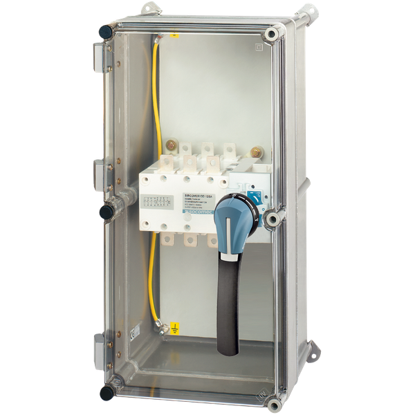 Manual transfer switch SIRCOVER I-0-II 4P 630A in polyester enclosure image 2