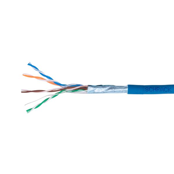 F/UTP Cable Cat.5e, 4x2xAWG24/1, LS0H, Eca, blue, Box 305m (The price is shown without markup on metals. Request a quote for accurate information) image 1