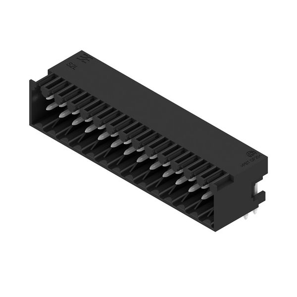 PCB plug-in connector, male header, closed side, THT solder connection, 3.50 mm, Number of poles: 28, 90°, Solder pin length (l): 3.5 mm, tinned, black, Box image 2