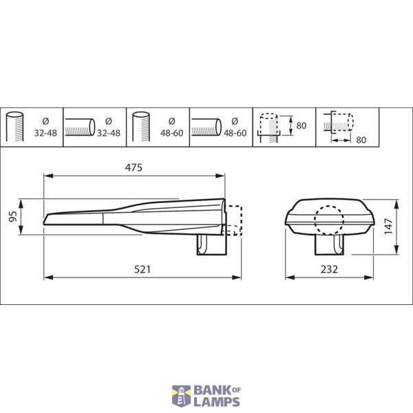 BN126C LED80S/840 PSU ELB3 L1500 image 2