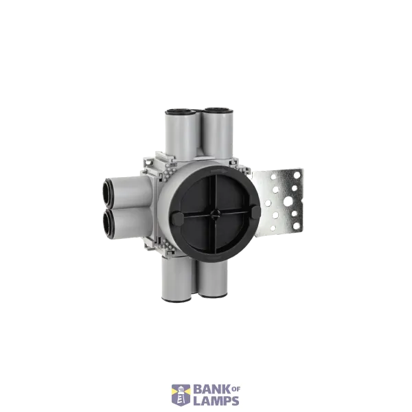 BUILT-IN WALL BOX SINGLE 21-36mm 8-INLETS METAL 48-PACK image 1