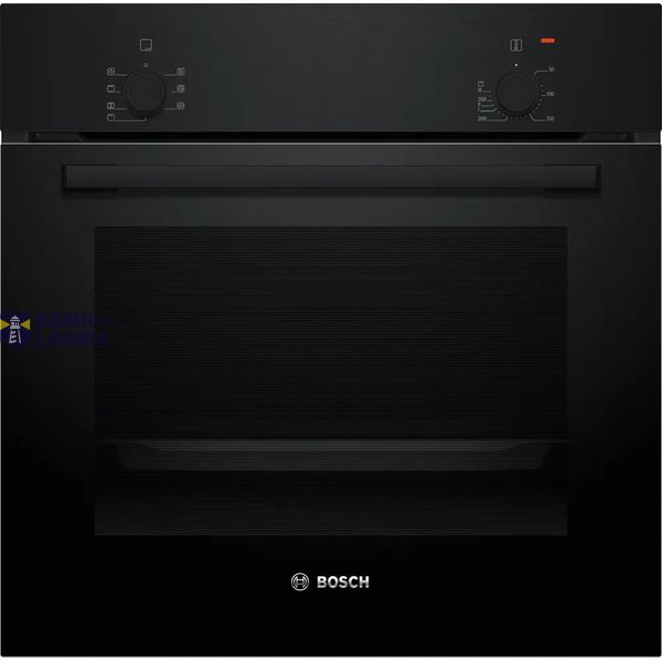 Bosch Oven | HBF010BA1 | 66 L | Electric | Manual | Knobs | Height 59.5 cm | Width 59.4 cm | Black image 1